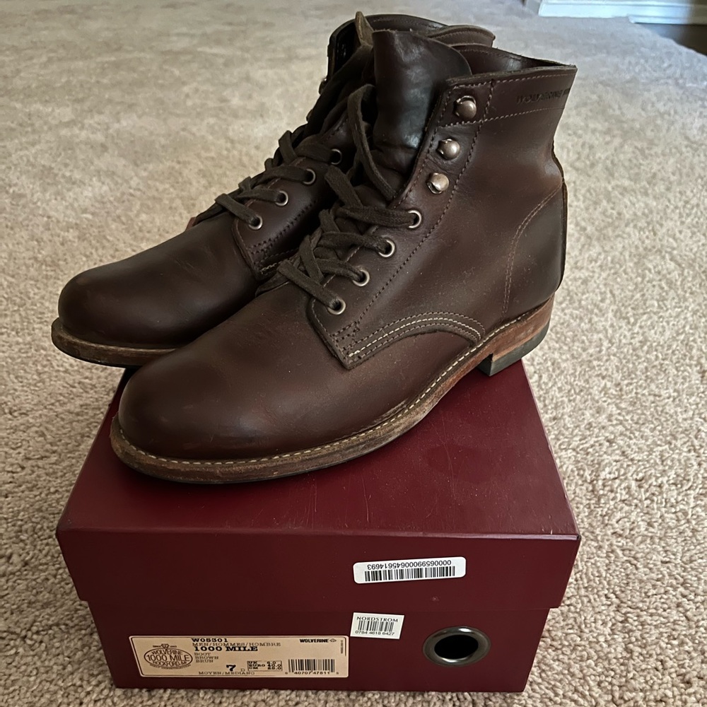 Wolverine 1000 mile boots